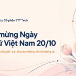 Banner chúc mừng Ngày Phụ nữ Việt Nam 20/10 của BTT Tech